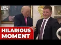 The MOMENT Mullin s Son gets CAUGHT OFF GUARD by Trump in the Oval Office is a MUST WATCH