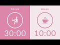Pomodoro Timer with Pink Noise 2-Hour Study with Me for Deep Focus AD