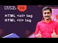 How to Create Numbered Lists in HTML OL Tag Explained Beginner Tutorial - Episode 30