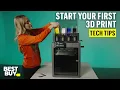 Starting Your First Print on the Bambu Lab P2S AMS Combo 3D Printer - Tech Tips from Best Buy