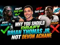 Brian Thomas Jr vs Devon Achane Who Should You Draft in 2026 Fantasy Football