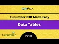 Data Tables Cucumber BDD - Part 33