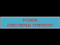 Lecture 3 Control Flow Conditional Statements