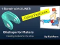 ONSHAPE SIMPLE SKETCH THIN EXTRUDE OF SLIDING COVER PLATE - STEP BY STEP