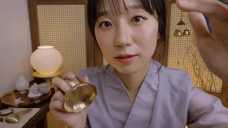 ASMR Peaceful Korean Hanok Spa🌿🍵 Relaxing Face & Body Treatment with Bangjja Yugi