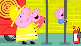 peppa pig italiano visita alla stazione dei pompieri collezione italiano cartoni animati