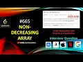 Non-decreasing Array LeetCode 665 Graphical Visualization With Live Coding Learn Overflow