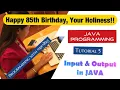 Programming with JAVA Tutorial 5 in Tibetan Language - Input Output in JAVA
