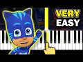 Download Lagu PJ MASKS - Theme song - VERY EASY Piano tutorial