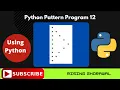 right hollow Pascal triangle Star Pattern In Python hollow triangle program in python in hindi