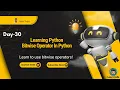 Day 30 Bitwise Operators in Python Explained in Nepali