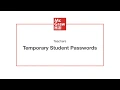 How Teachers Can Create Temporary Student Passwords in ConnectED Open Learning Platform