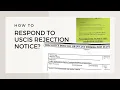How to Respond to USCIS rejection notice I-485 AOS Application 2022