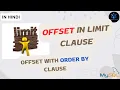 MySQL LIMIT OFFSET in HINDI OFFSET Complete tutorial in HINDI MySQL LIMIT CLAUSE