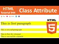 HTML Tutorial - Class Attribute in HTML