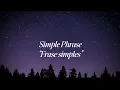 Simple Phrase - Taya | Tradução em português