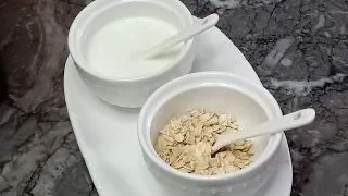 ماسك الشوفان لتبييض الوجه ماسك الشوفان والحليب ماسك الشوفان لازالة اثار الحبوب 