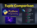 Tuple Comparison Python Tuples Tuple operations python Comparison tuple in python in hindi