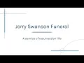Jerry Swanson Funeral