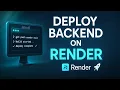 How to Deploy Backend to Render Host Node js Express js Project on Render for FREE