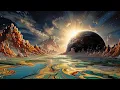 Surreal Alien Planet Landscape with Swirling River 4K No Copyright