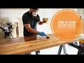 HOW TO STAIN BUTCHER BLOCK COUNTERTOP DIY STANDING DESK