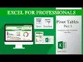 3 Pivot Table part 3 using slicers and Timeline in data filter