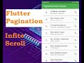 Fltter pagination - Infinite Scrool