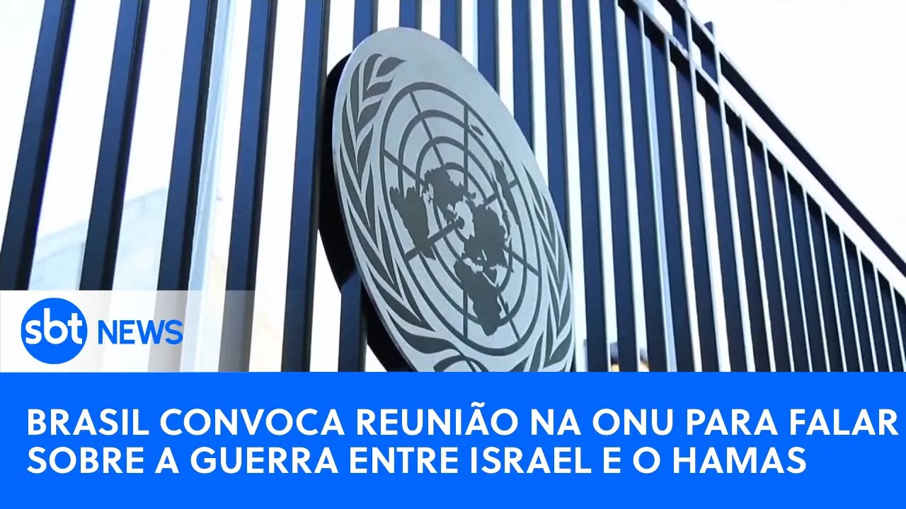 Guerra em Israel será tema central em reunião convocada pelo Brasil na ONU |#SBTNewsnaTV(13/10/23)