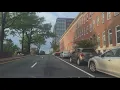 Driving North Broadway through Johns Hopkins Hospital Campus to North Avenue in Baltimore MD - 4K