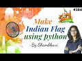 Make Indian Flag using python turtle project turtle projects for beginners python project