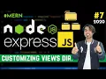Customizing the Views Directory in Express JS Dynamic Data Folder in Express in Hindi