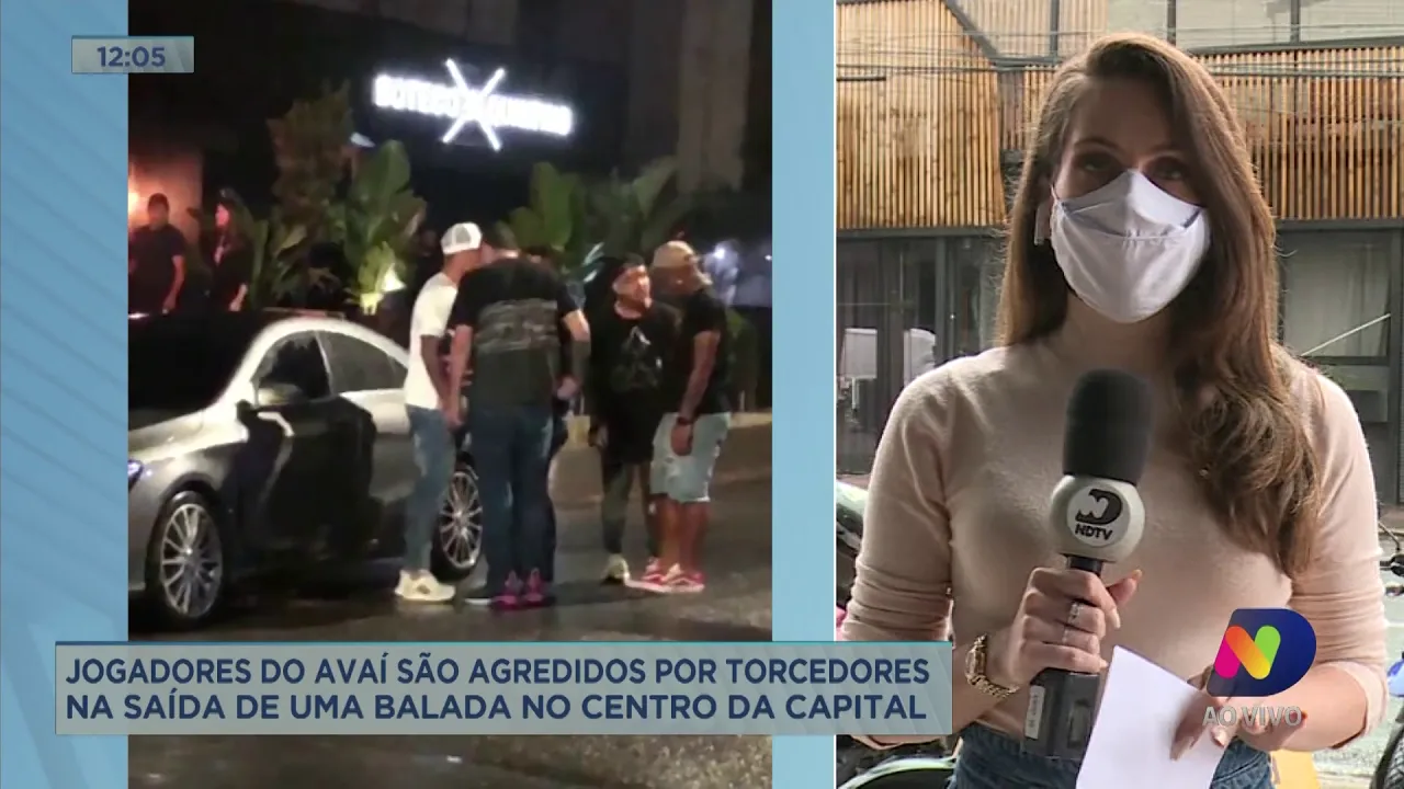 Jogadores do Avaí são agredidos por torcedores no Centro de Florianópolis