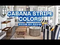 Top Summer CABANA STRIPE COLORS to Enhance Your Space Room-by-Room