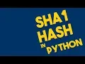 SHA1 Hash in Python