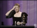 Dianne Wiest winning Best Supporting Actress for Hannah and Her Sisters