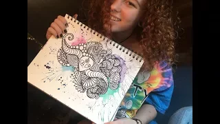 DOODLE WITH ME how to make TRIPPY art