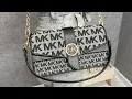 MICHAEL KORS Greenwich Medium Logo Jacquard Shoulder Bag