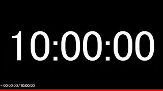 10 Hour Silent Count Up Timer 10時間計測 無音 
