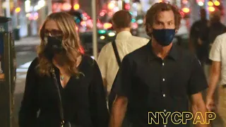 Julia Roberts husband Danny moder head back to their hotel after a date night dinner in New York