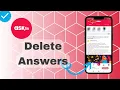 How To Delete Answers On Ask Fm