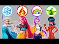 Lagu Rumi, Mira \u0026 Elsa Shine in Elemental Outfits - Fashion Transformation | Epic Glow Up!