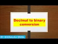 BINARY TO DECIMAL CONVERSION HINDI