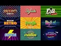 Retro Titles Motion Graphics Templates