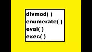 Python Standard Library Functions Part 11