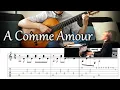Download Lagu A Comme Amour (가을의 속삭임) / Richard Clayderman -  Fingerstyle Guitar | TAB