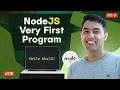 Write Your Very First Node JS Hello World Program in CLI