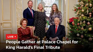 LIVE: People Gather to Pay Respects to King Harald in Norway | AC113