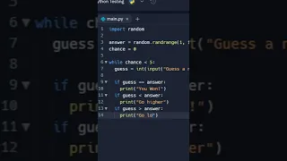 Number Guessing Game in Python