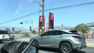 Northeast to Downtown of Albuquerque City New Mexico Costco and Asian Market